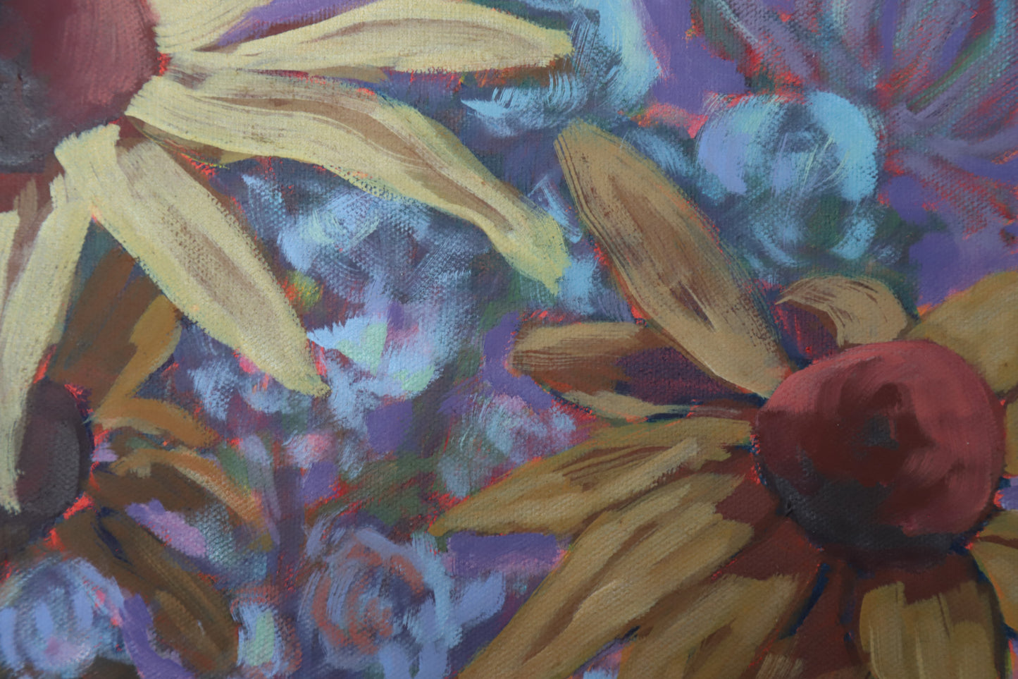 Cone Flowers 18x18 inches