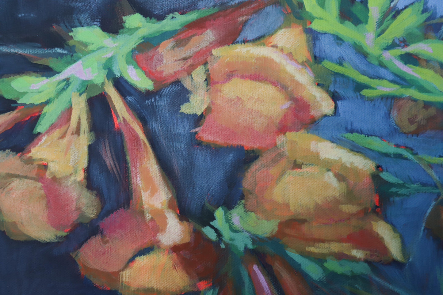 Orange Bells 18x24 inches