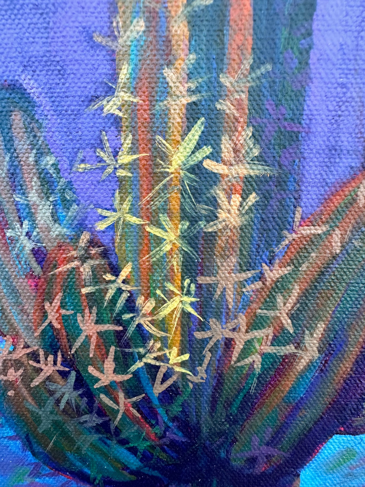 Mini Painting: San Pedro Macho Cactus 6x6 inches