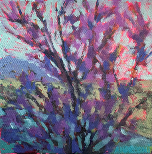 Mini Painting: Ironwood Tree 6x6 inches