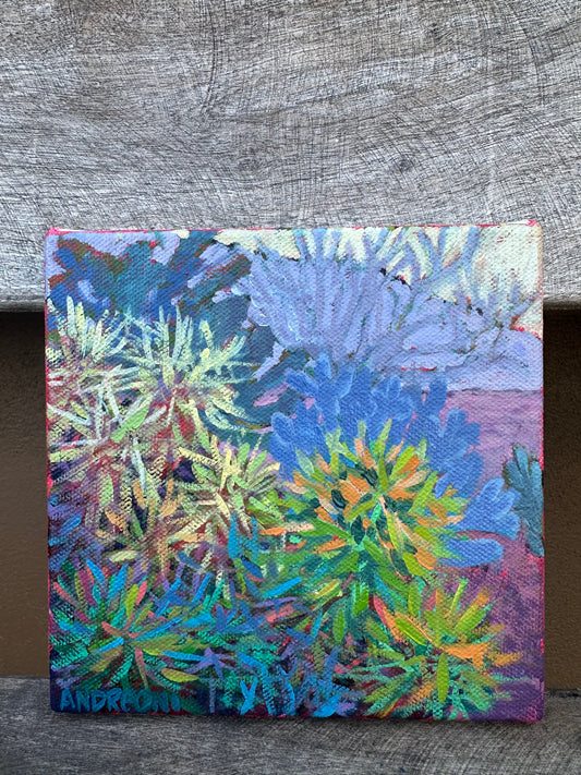 Mini Painting: Jumping Cholla 6x6 inches