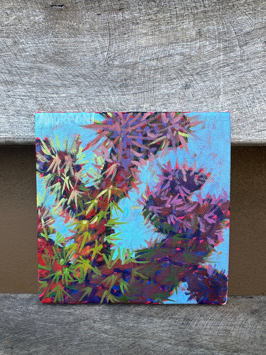 Mini Painting: Buckhorn Cholla 6x6 inches