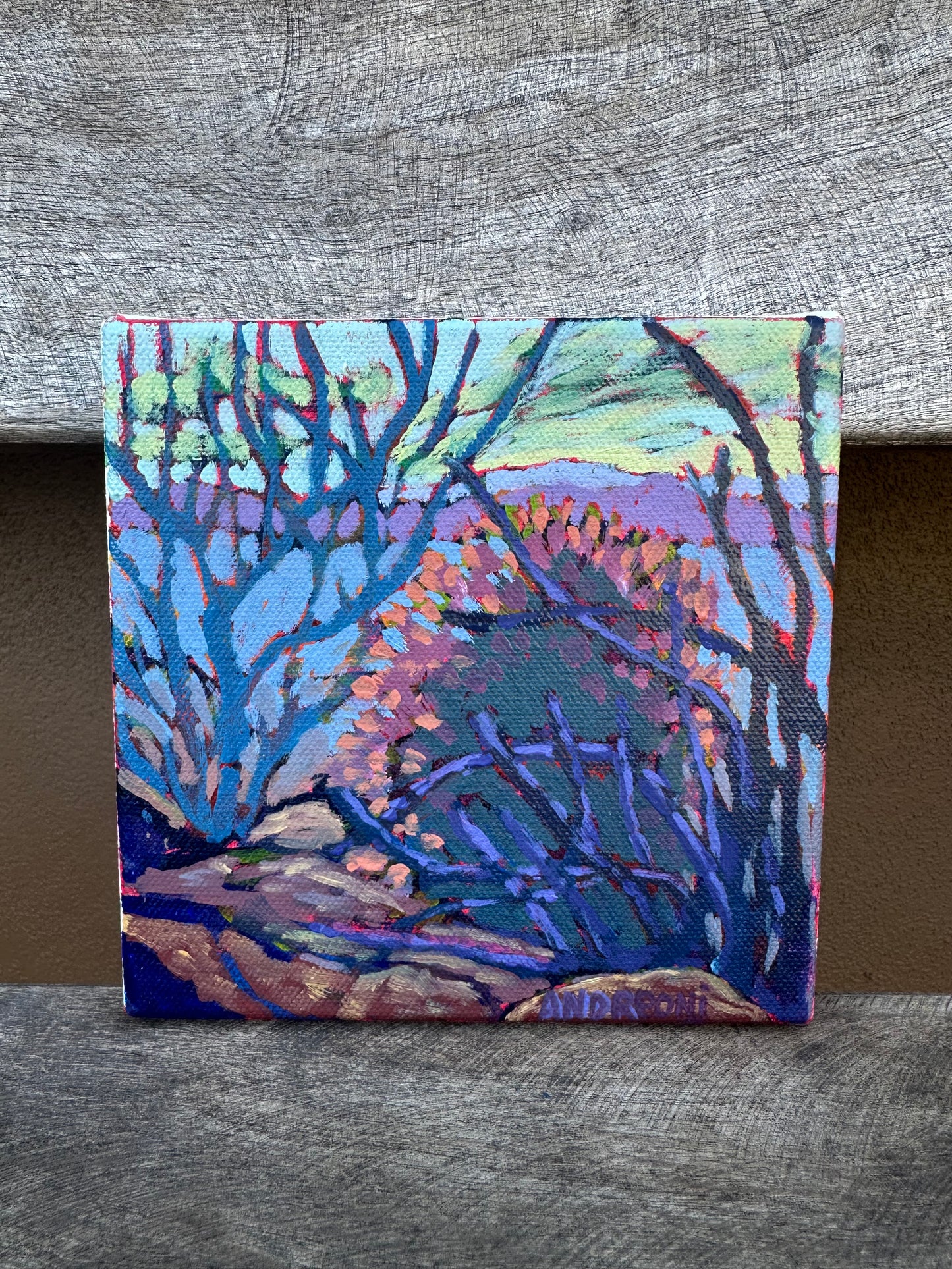 Mini Painting: Desert Landscape 6x6 inches