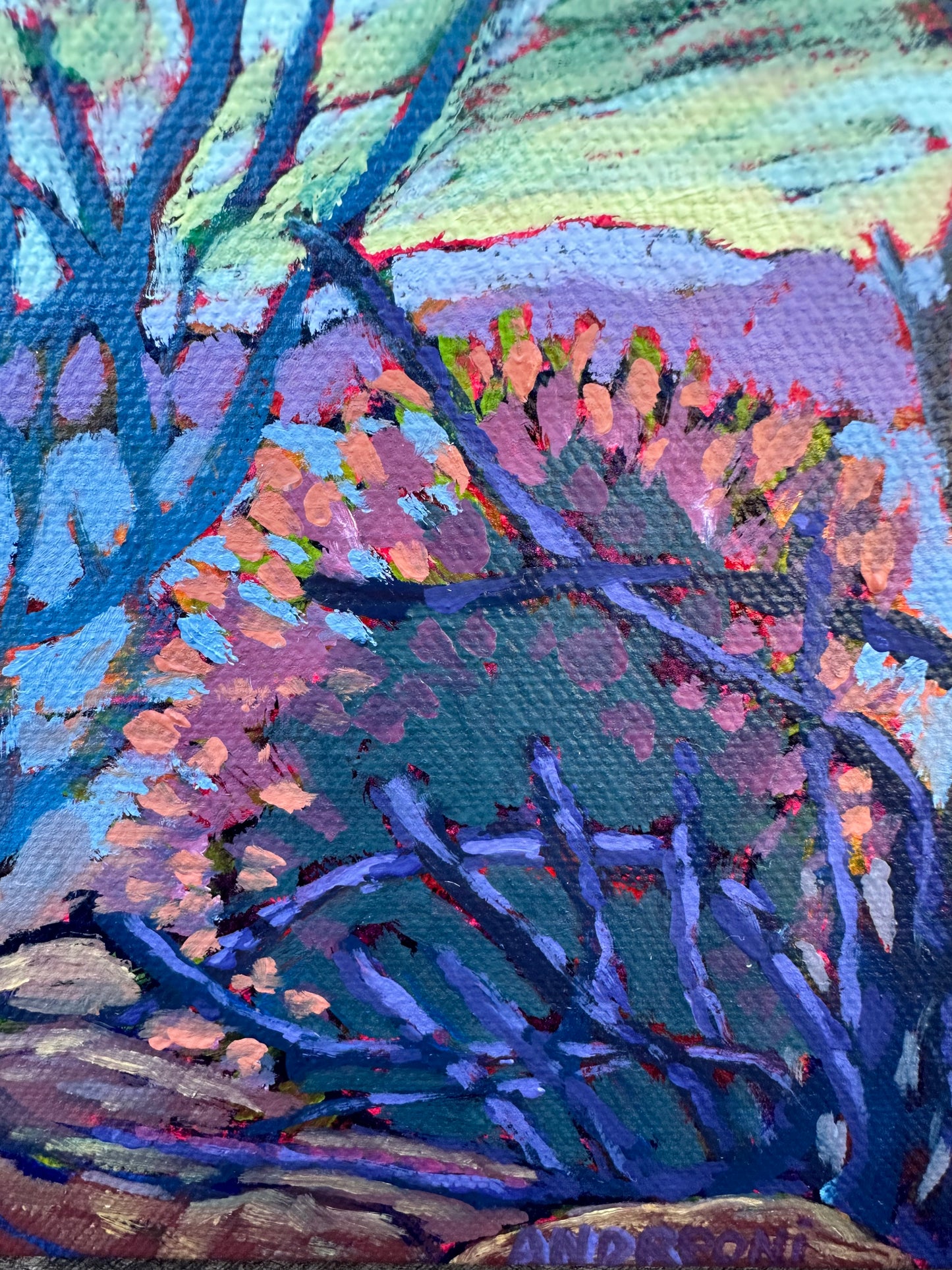 Mini Painting: Desert Landscape 6x6 inches