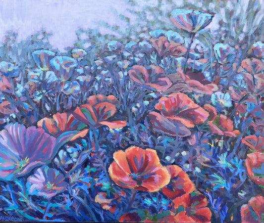 Spring Poppies 20x24 inches