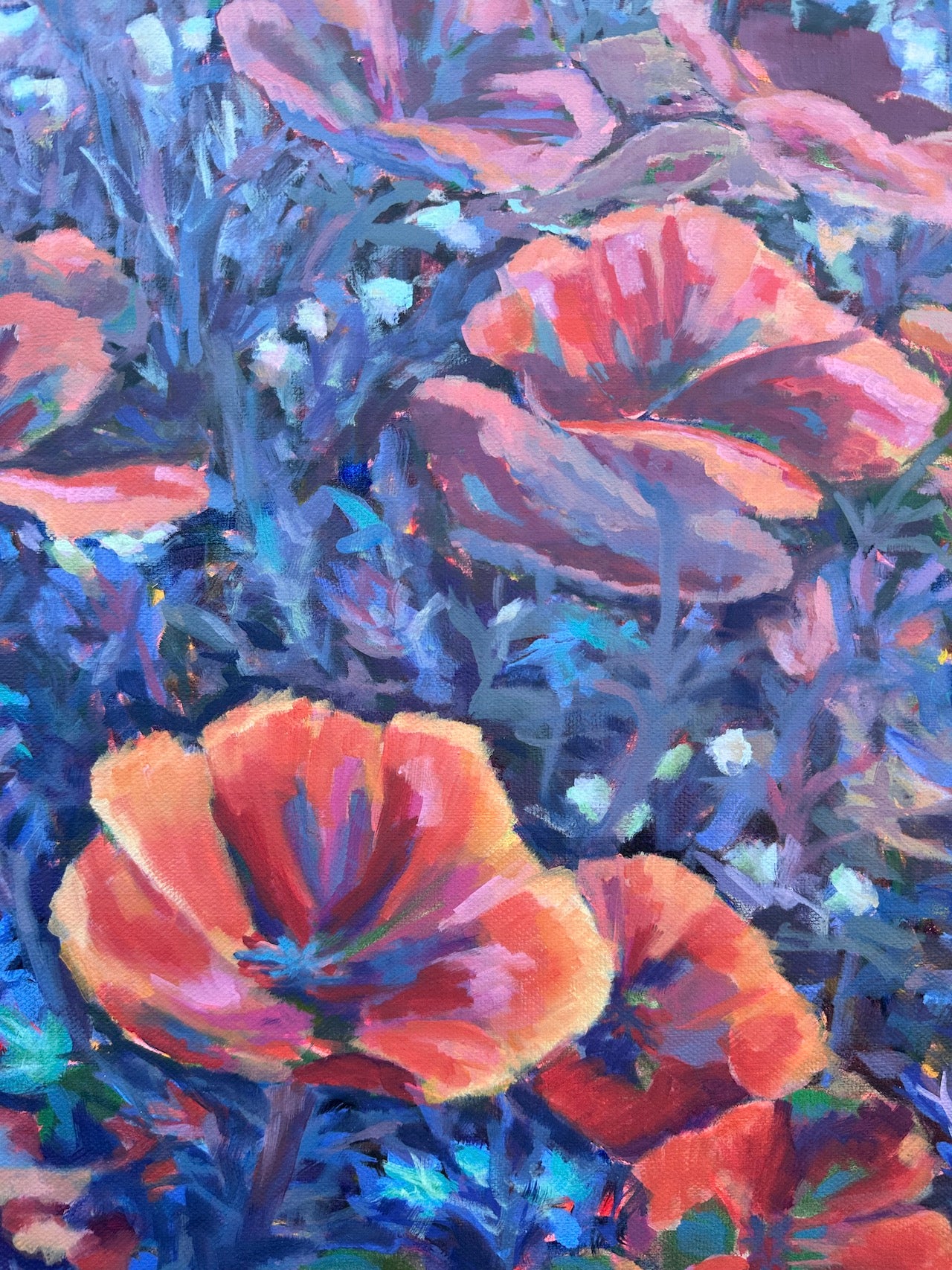 Spring Poppies 20x24 inches