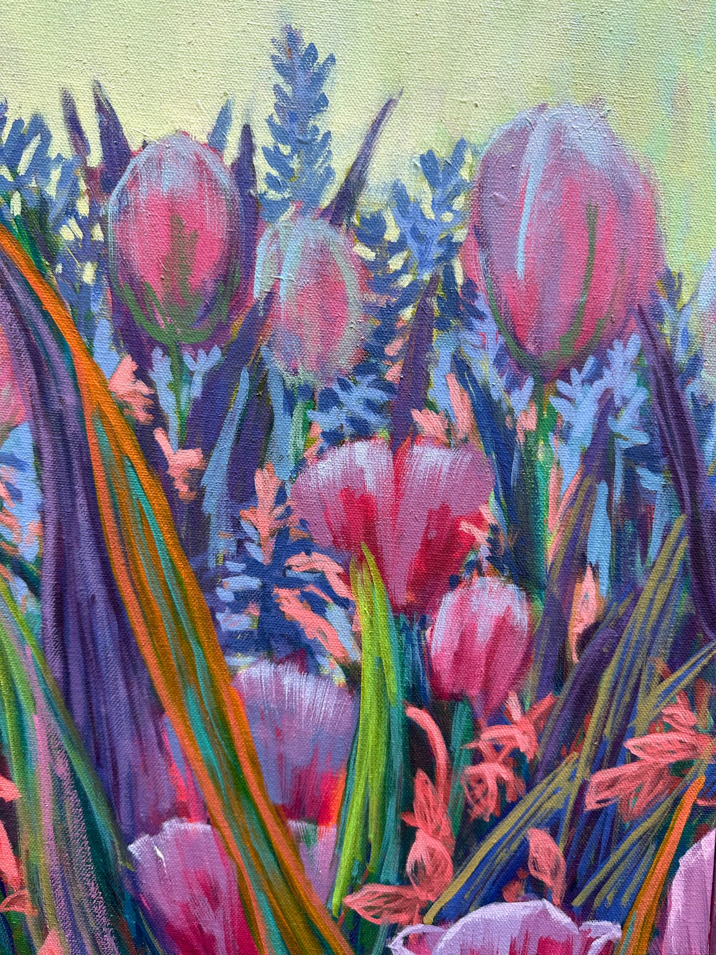 "NEW" Tulips of Luxembourg, Diptyque (2 of 2) 24x36 in