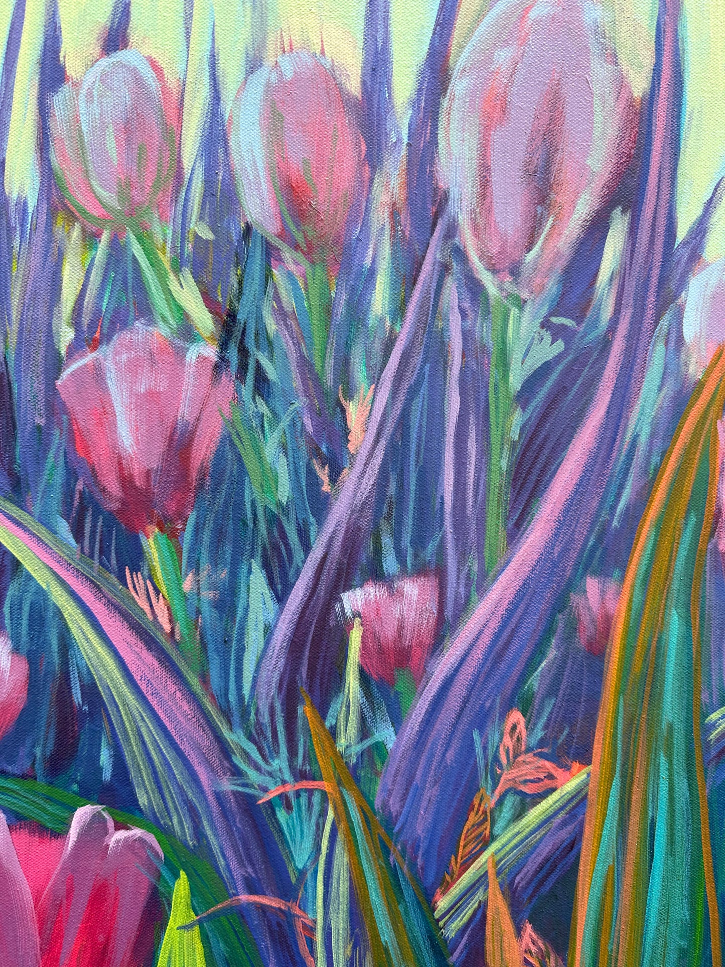 "NEW" Tulips of Luxembourg, Diptyque (2 of 2) 24x36 in