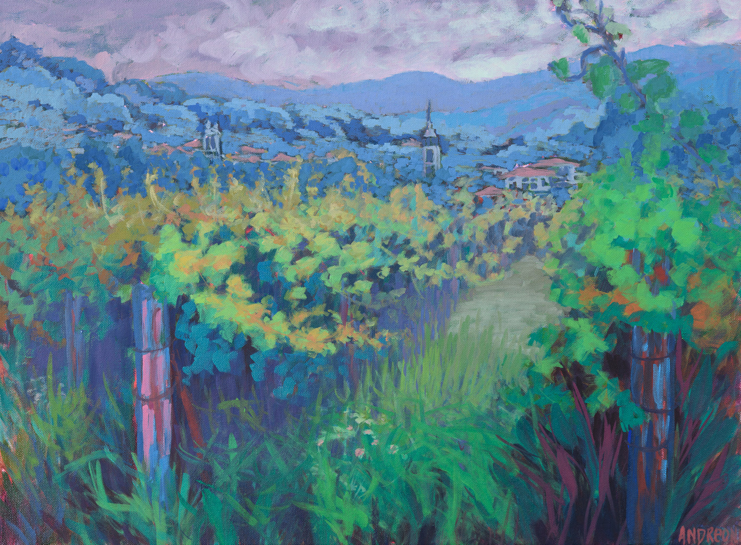 Vino Vineyard 18x24 inches