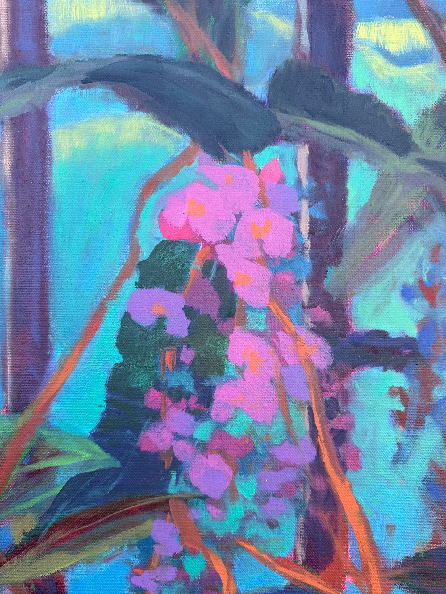 Purple Lilac Vine 30x40 inches