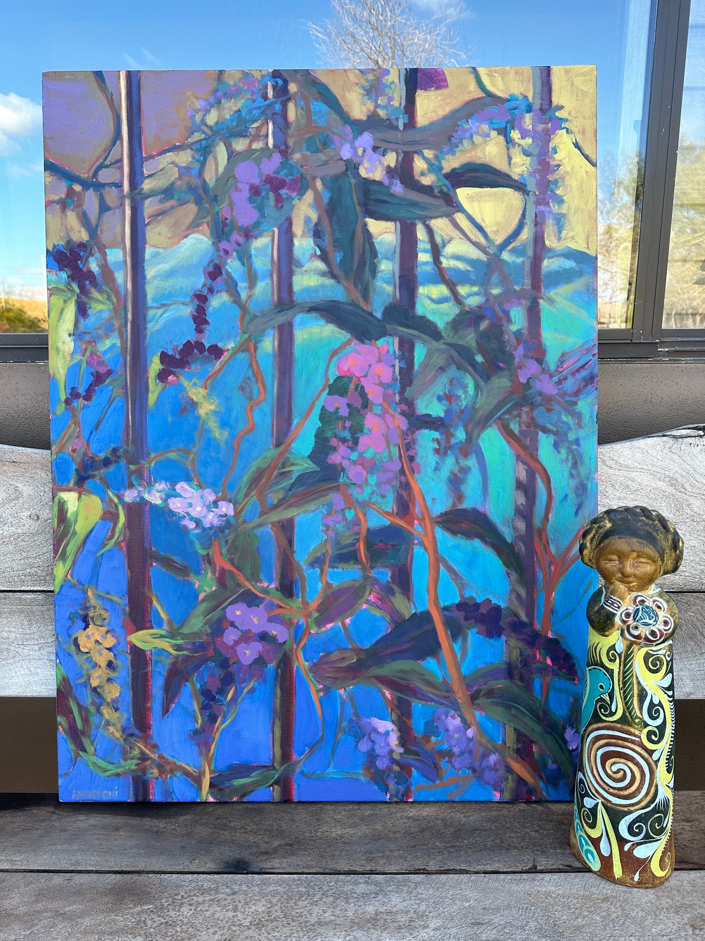 Purple Lilac Vine 30x40 inches