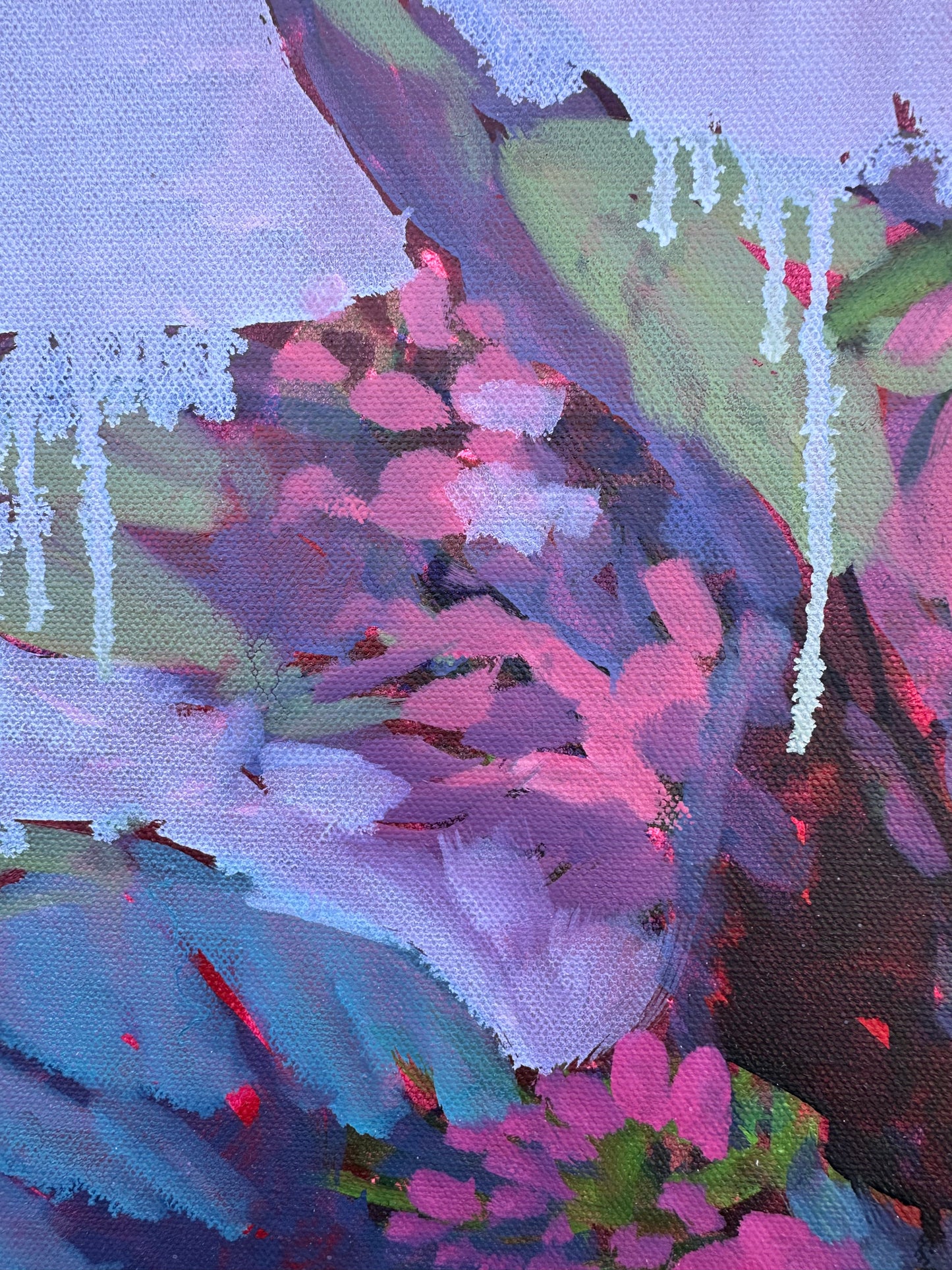 Pink Burst 18x18 in