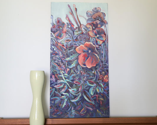 Sicilian Poppies 18x36 inches