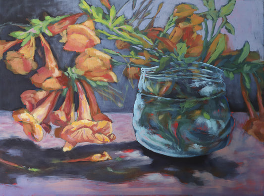 Orange Bells 18x24 inches